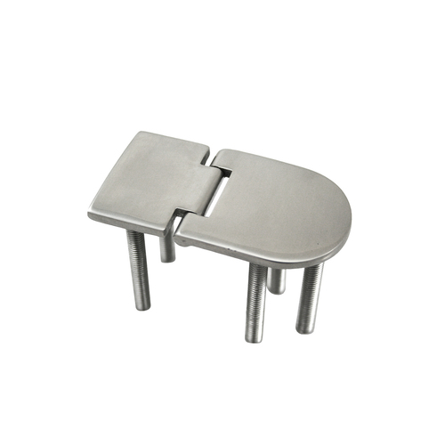 Cast Stainless Steel Concealed Hinge with Studs 76x40mm