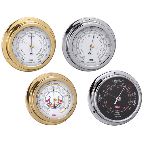 Barometers Chrome Plated Brass or Polished Brass