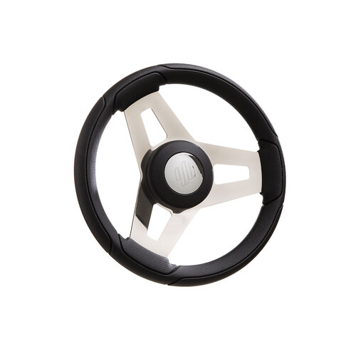 Steering Wheel Montecristo Black & Stainless Steel 350mm