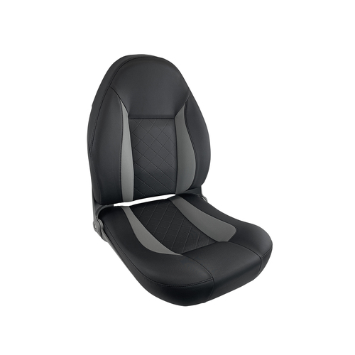 CP48 High Back Folding Helm Seat Dusty Grey / Black