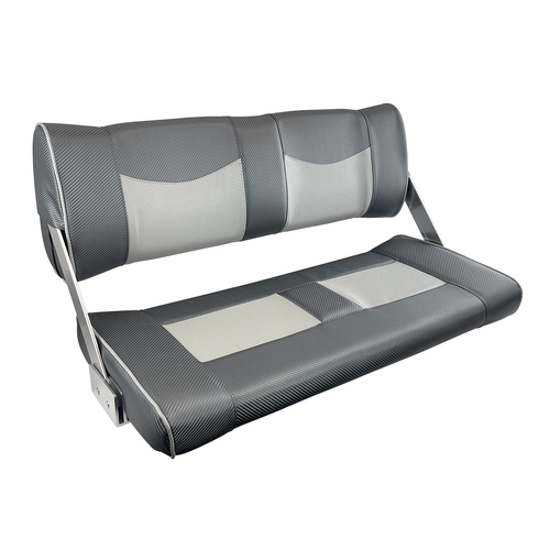 ST95 Double Flip-Back Boat Seat Dark Grey/Light Grey Carbon