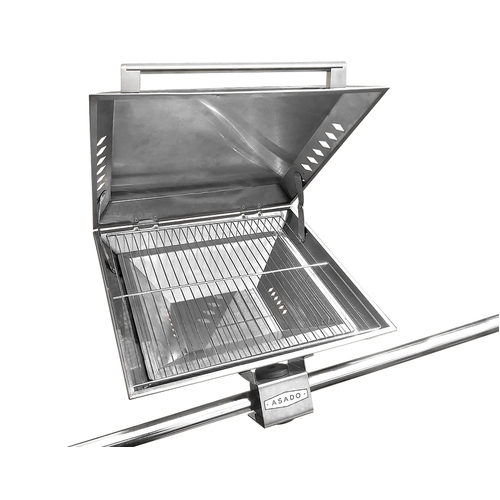 Asado Stainless Steel Boat BBQ with Removable Rail Mount