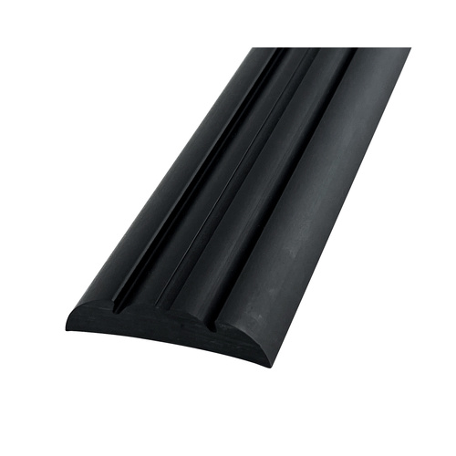 Gunwale Rub Rail Rigid PVC 38mm x 3.65m Black (C) BODY ONLY