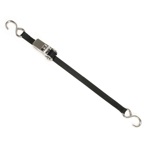 Gunwale Tie-Down Ratchet with Stainless Steel S Hooks